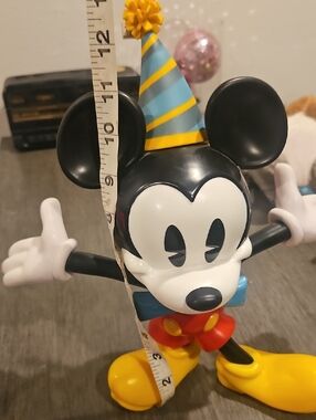 NWT Disney Mickey Mouse Party Figurine Drinking Cup W/ Straw